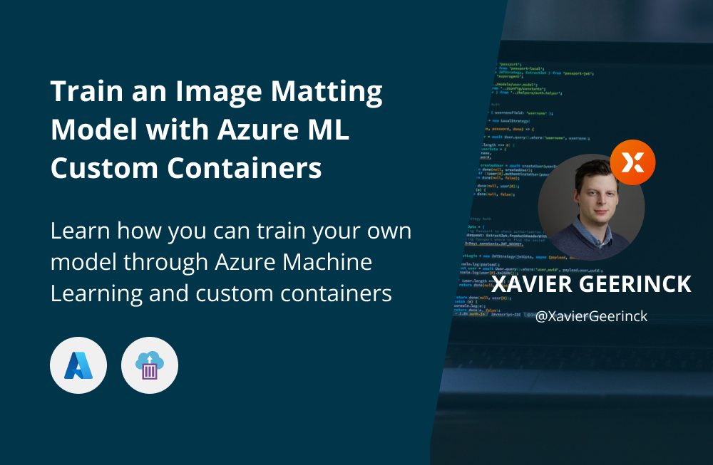 Train an Image Matting Model with Azure ML Custom Containers