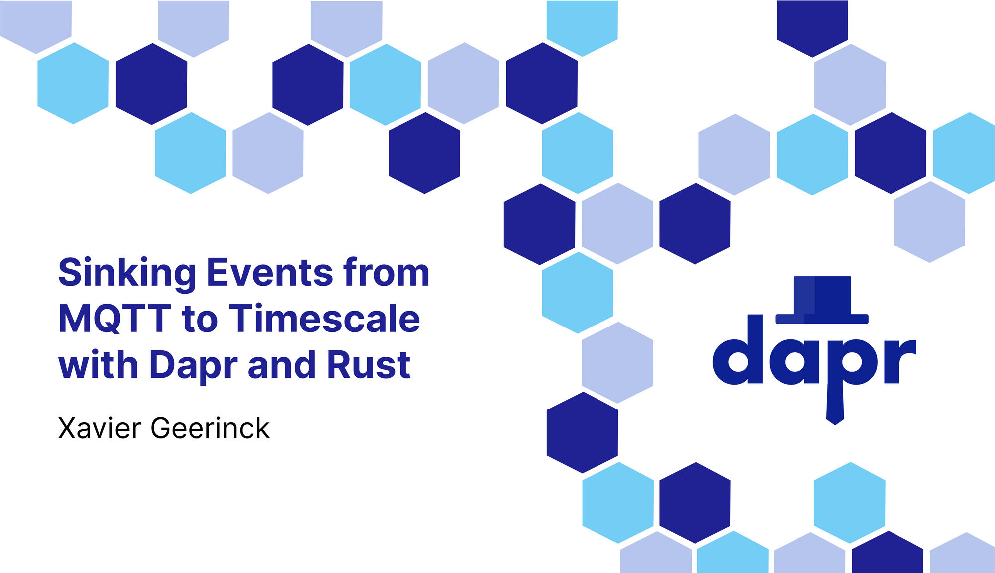 Sinking Events from MQTT to Timescale with Dapr and Rust